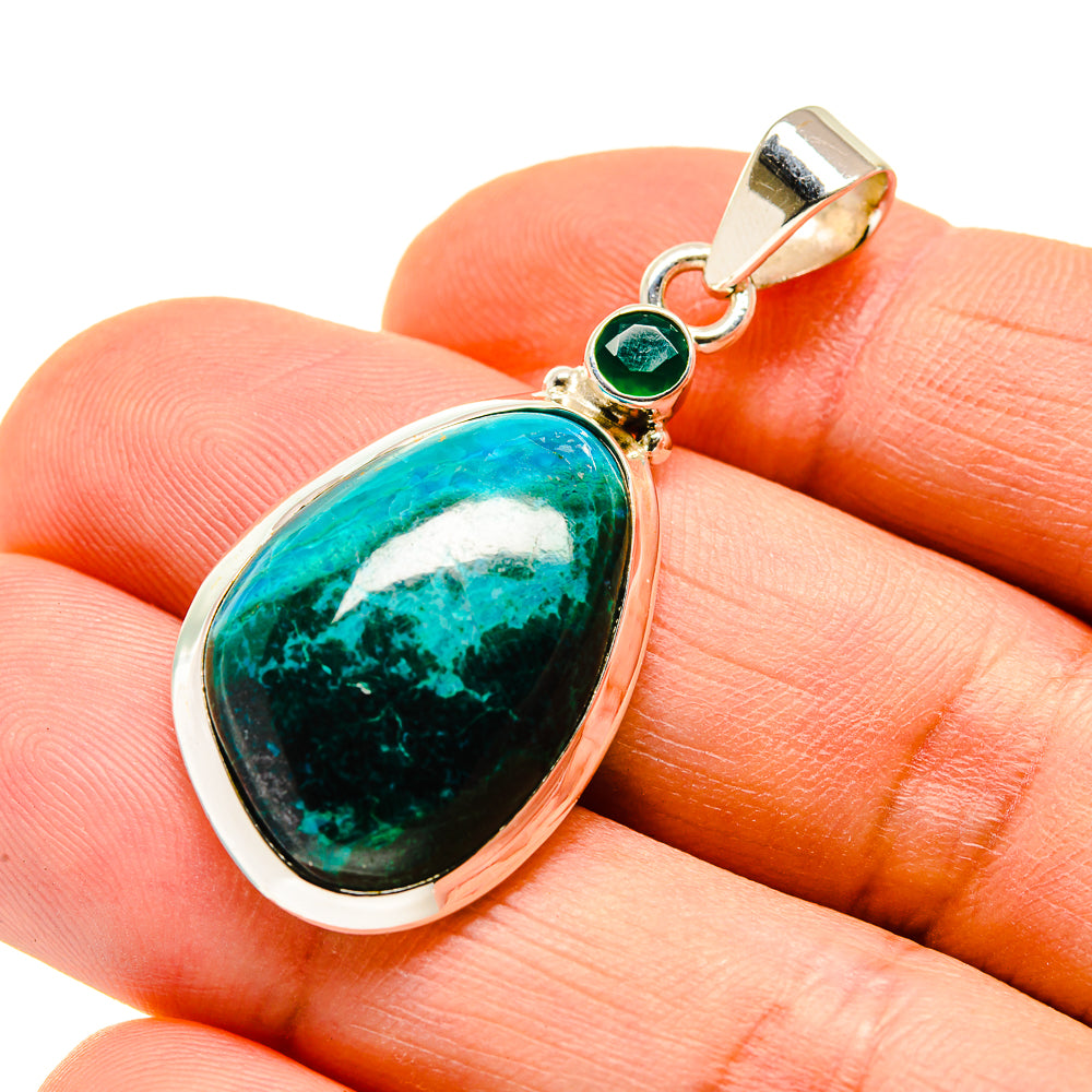 Chrysocolla Pendants handcrafted by Ana Silver Co - PD747176