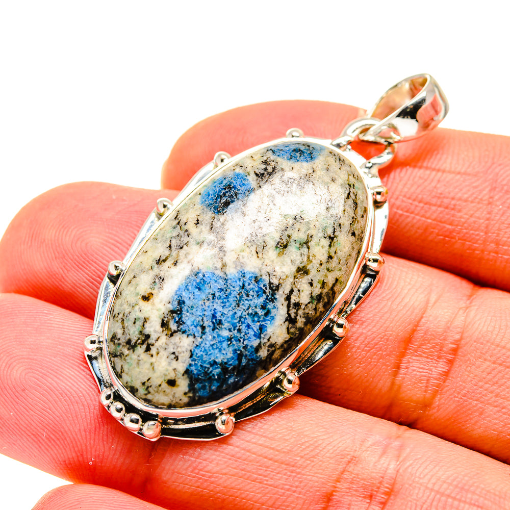 K2 Blue Azurite Pendants handcrafted by Ana Silver Co - PD747212
