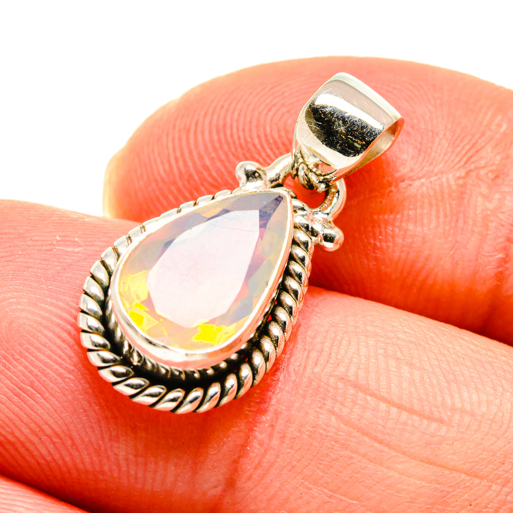 Ethiopian Opal Pendants handcrafted by Ana Silver Co - PD747286