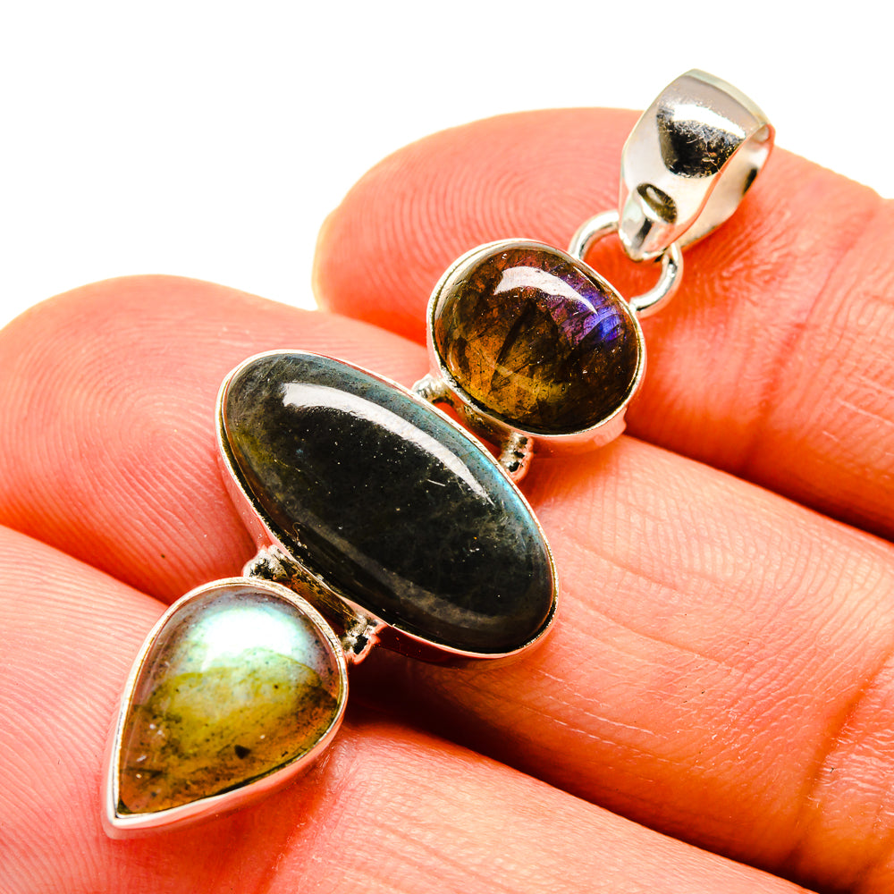 Labradorite Pendants handcrafted by Ana Silver Co - PD747323