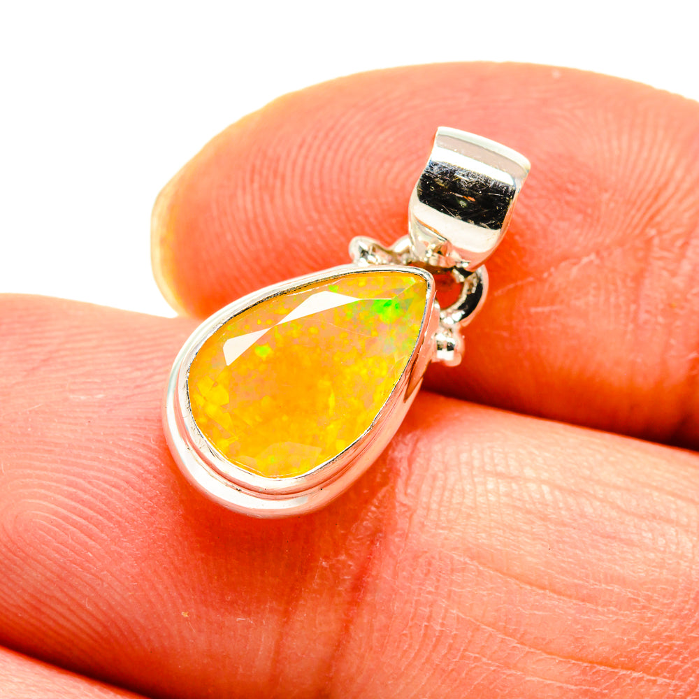 Ethiopian Opal Pendants handcrafted by Ana Silver Co - PD747395