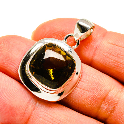 Olive Quartz Pendants handcrafted by Ana Silver Co - PD747398