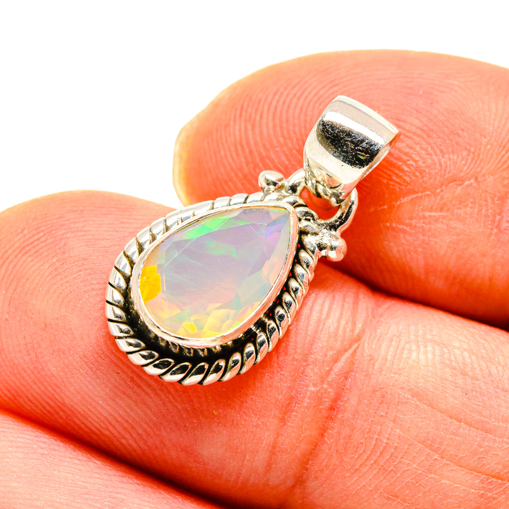 Ethiopian Opal Pendants handcrafted by Ana Silver Co - PD747406