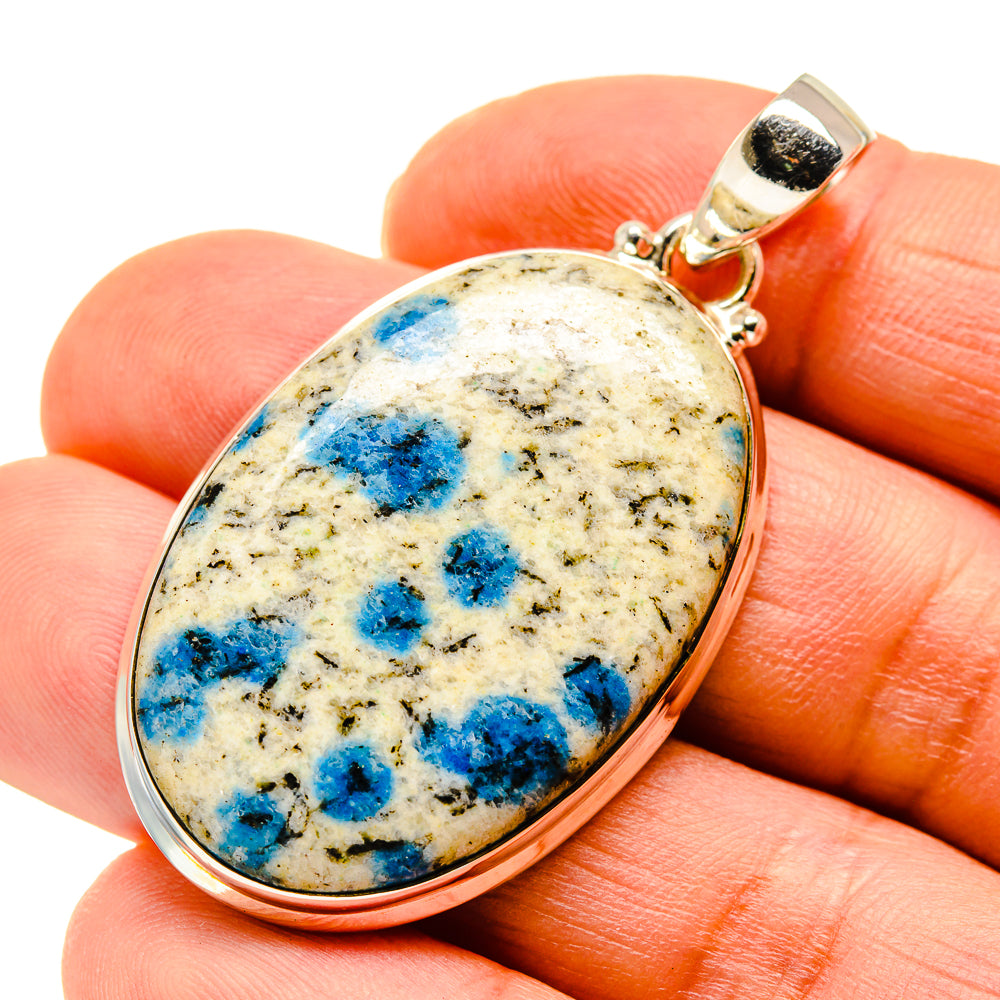 K2 Blue Azurite Pendants handcrafted by Ana Silver Co - PD747442