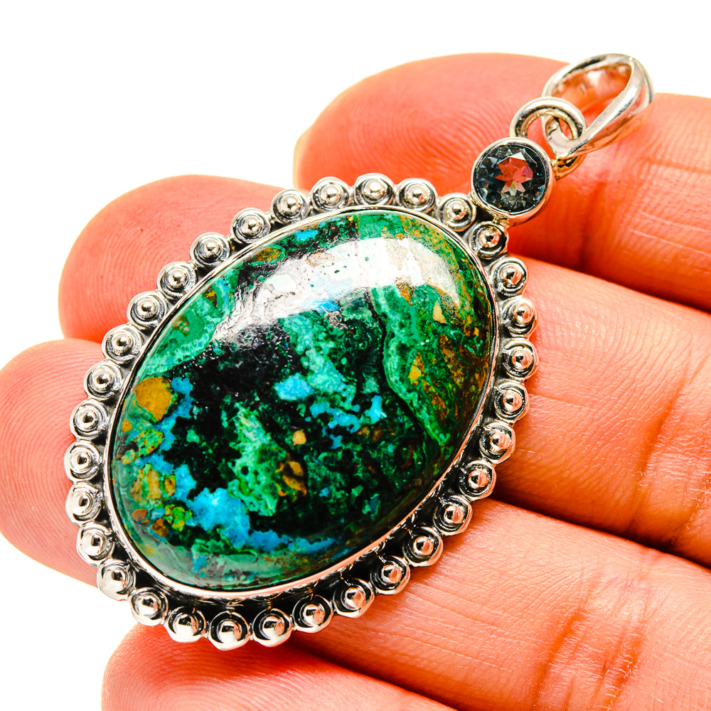 Chrysocolla Pendants handcrafted by Ana Silver Co - PD747615