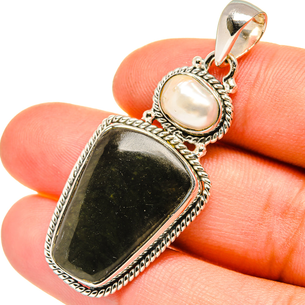 Nephrite Jade Pendants handcrafted by Ana Silver Co - PD7478