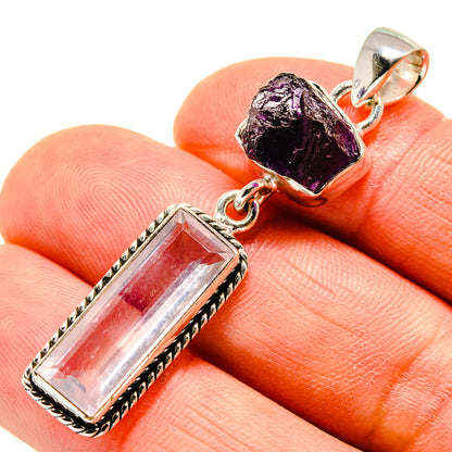 Rose Quartz Pendants handcrafted by Ana Silver Co - PD747861