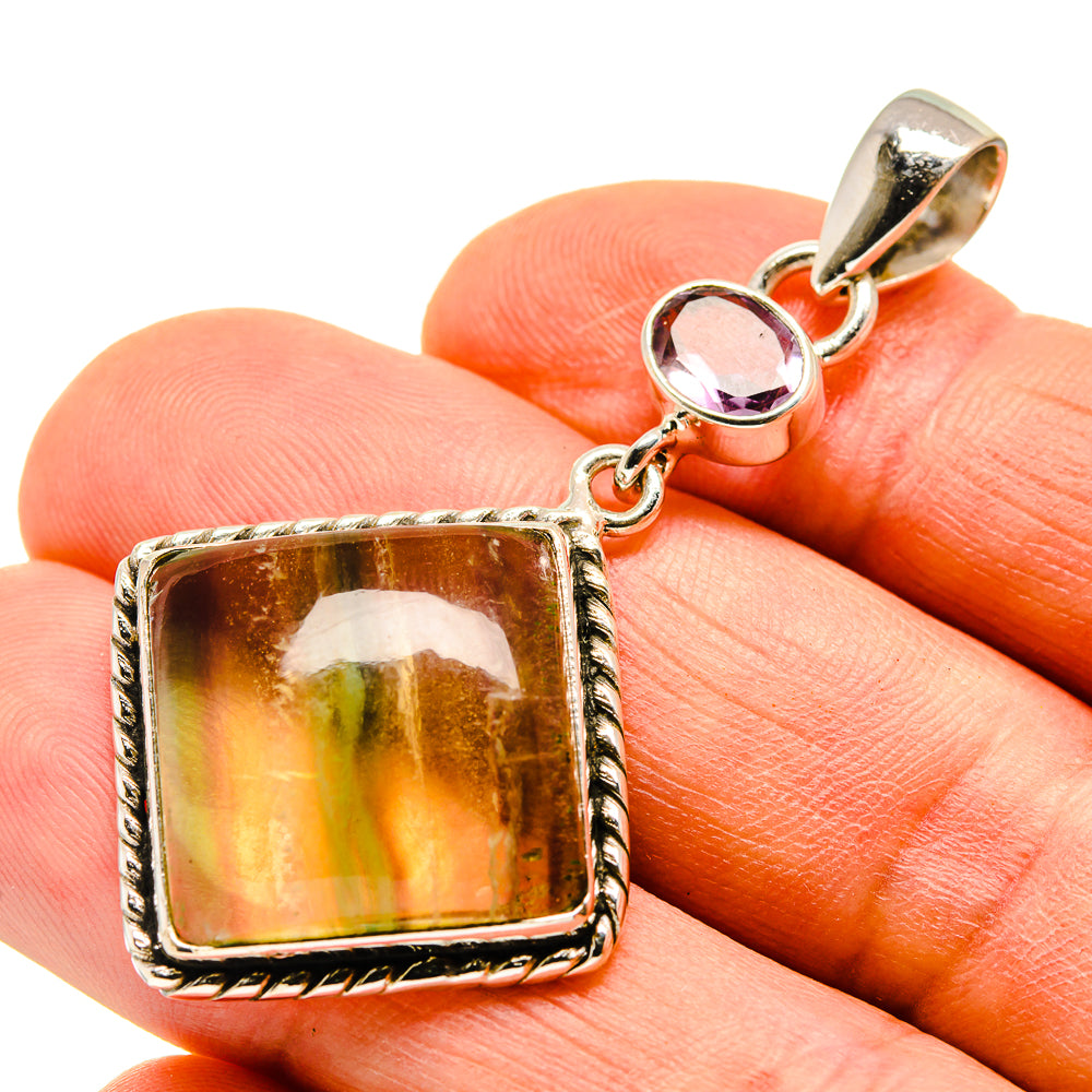 Fluorite Pendants handcrafted by Ana Silver Co - PD747965