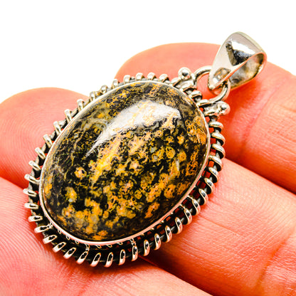 Fireworks Obsidian Pendants handcrafted by Ana Silver Co - PD748018