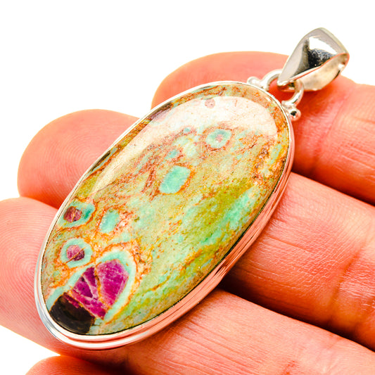 Ruby Fuchsite Pendants handcrafted by Ana Silver Co - PD748043