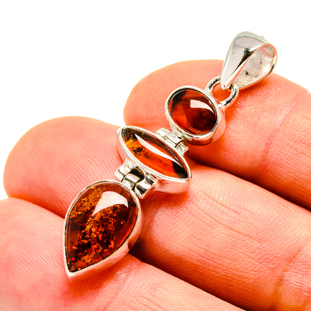 Baltic Amber Pendants handcrafted by Ana Silver Co - PD748074