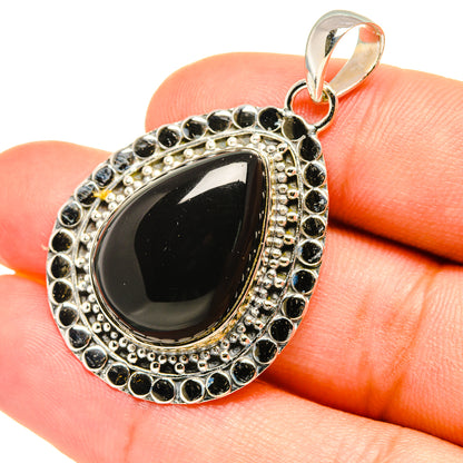 Black Onyx Pendants handcrafted by Ana Silver Co - PD7481