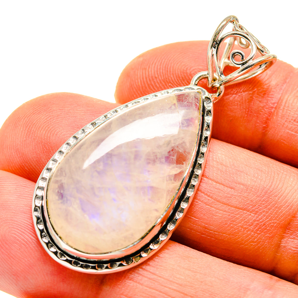 Rainbow Moonstone Pendants handcrafted by Ana Silver Co - PD748113