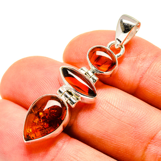 Baltic Amber Pendants handcrafted by Ana Silver Co - PD748174