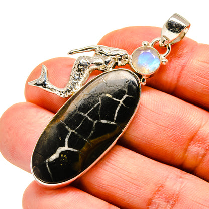 Septarian Geode Pendants handcrafted by Ana Silver Co - PD748217