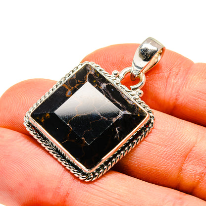 Golden Pietersite Pendants handcrafted by Ana Silver Co - PD748269
