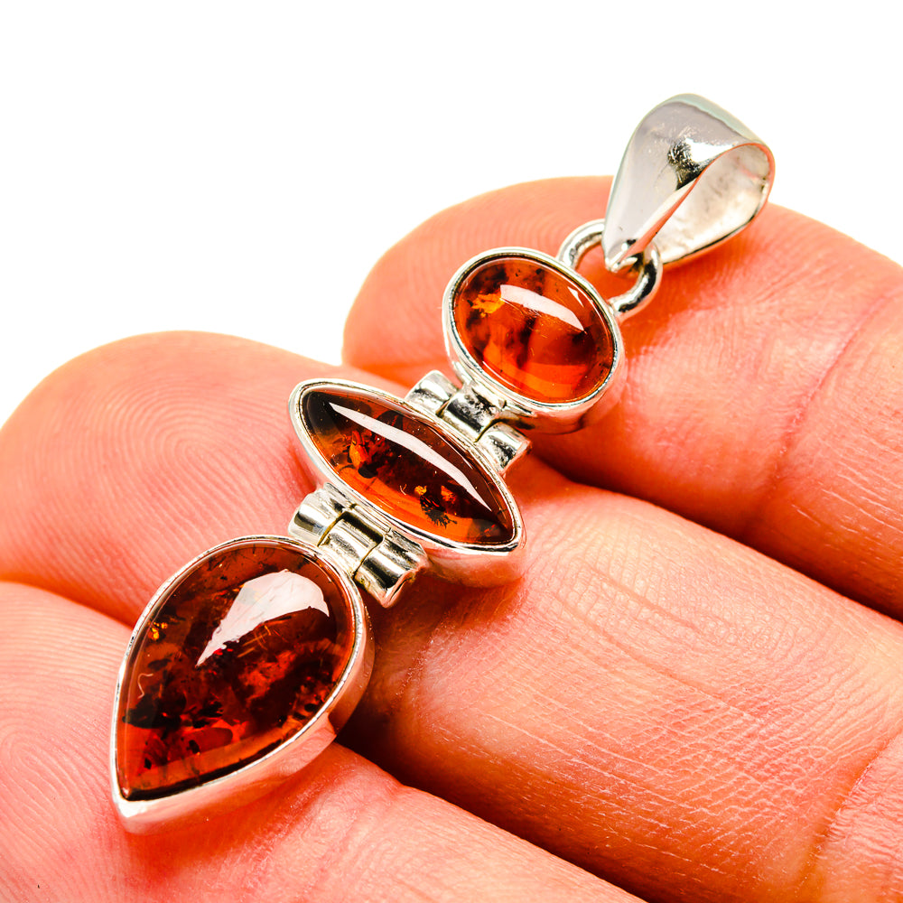 Baltic Amber Pendants handcrafted by Ana Silver Co - PD748385