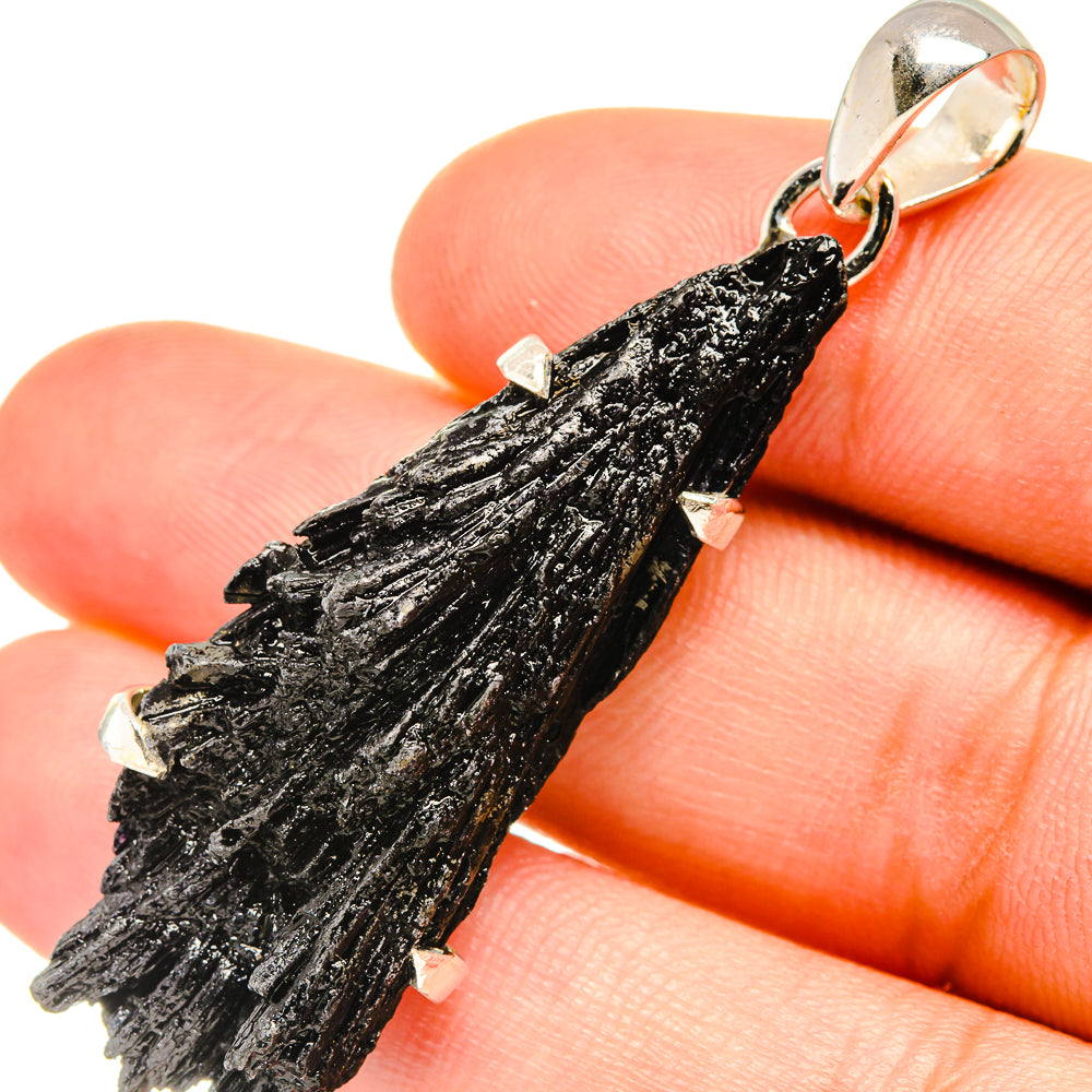 Black Tourmaline Pendants handcrafted by Ana Silver Co - PD7484