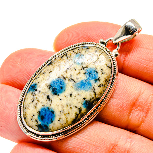 K2 Blue Azurite Pendants handcrafted by Ana Silver Co - PD748444
