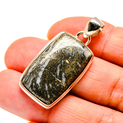 Pyrite Agate Pendants handcrafted by Ana Silver Co - PD748477