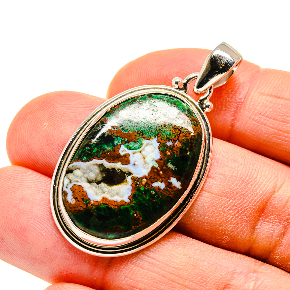 Chrysocolla Pendants handcrafted by Ana Silver Co - PD748480