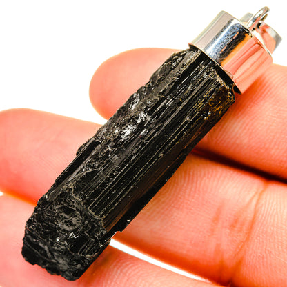 Black Tourmaline Pendants handcrafted by Ana Silver Co - PD7485