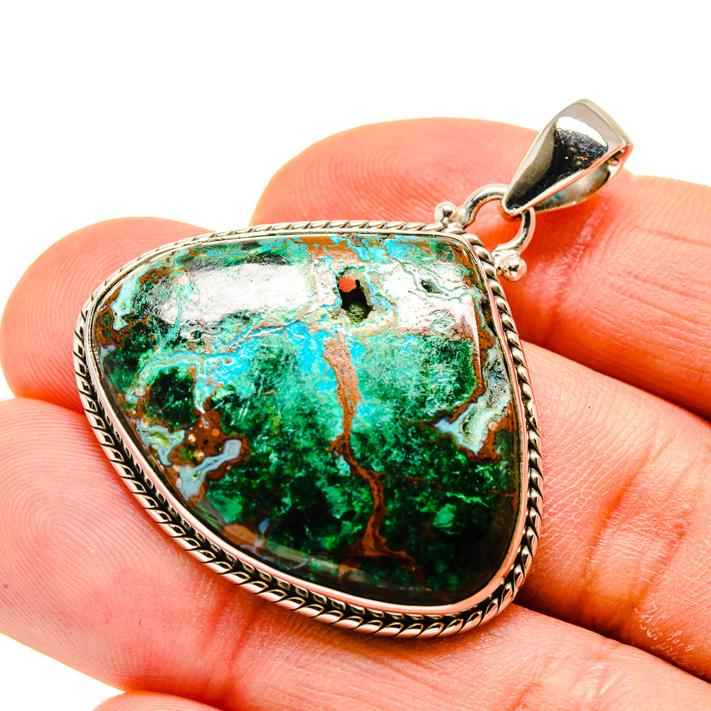 Chrysocolla Pendants handcrafted by Ana Silver Co - PD748565