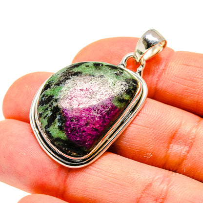 Ruby Zoisite Pendants handcrafted by Ana Silver Co - PD748591