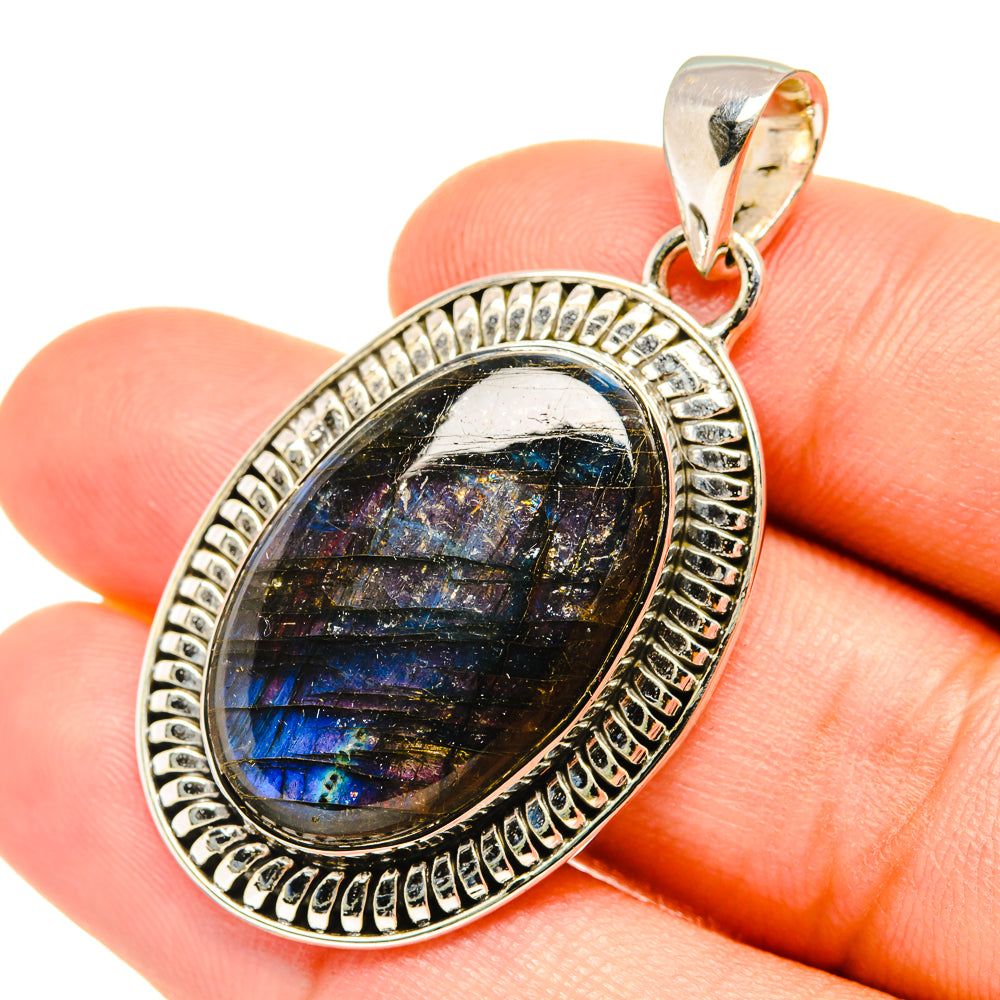 Labradorite Pendants handcrafted by Ana Silver Co - PD7486