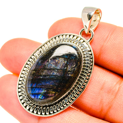 Labradorite Pendants handcrafted by Ana Silver Co - PD7486