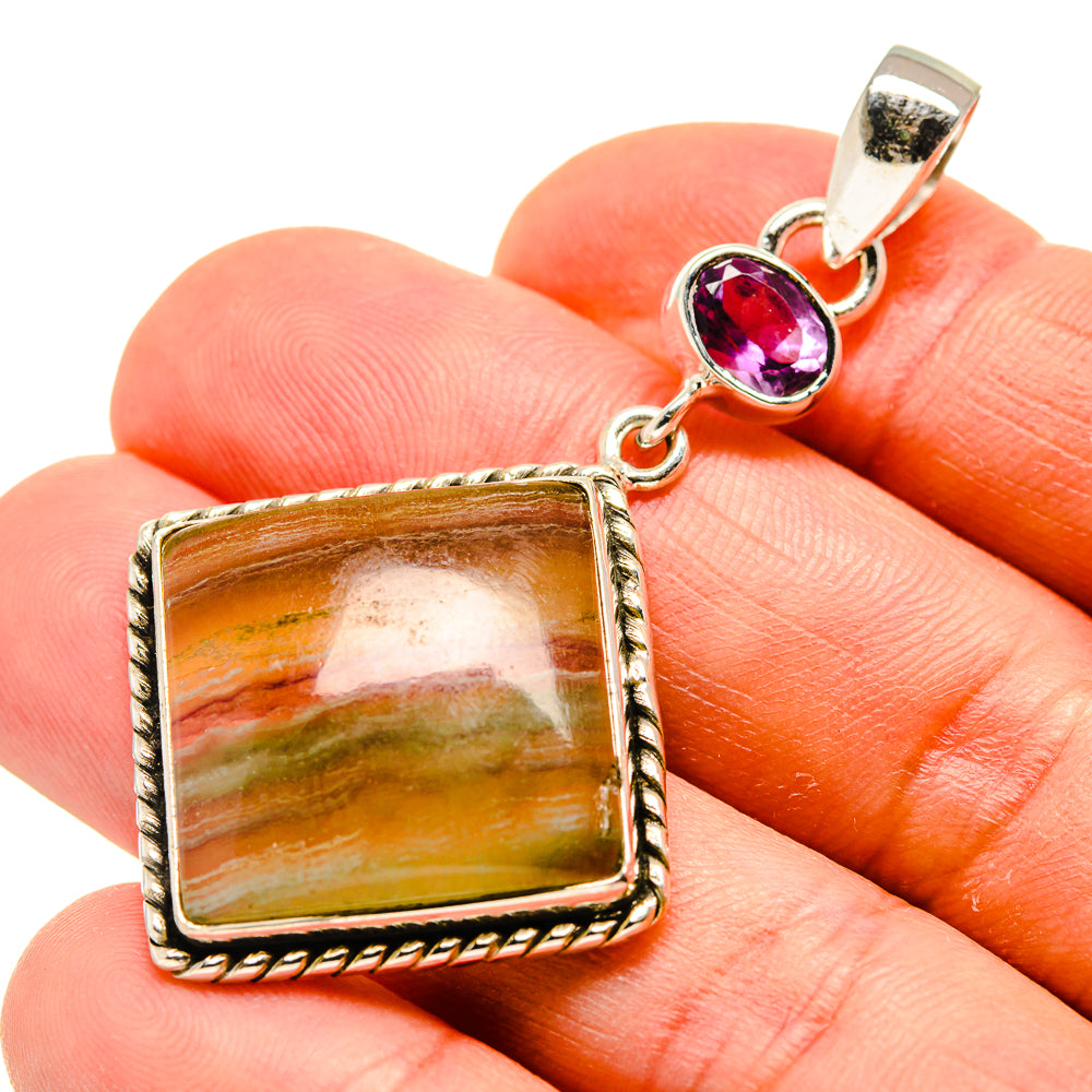 Fluorite Pendants handcrafted by Ana Silver Co - PD748606