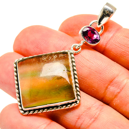 Fluorite Pendants handcrafted by Ana Silver Co - PD748607