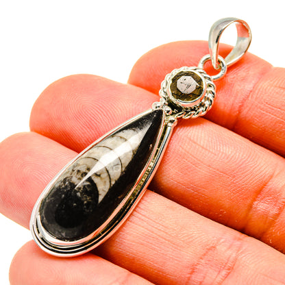 Orthoceras Fossil Pendants handcrafted by Ana Silver Co - PD748609