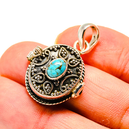 Blue Copper Composite Turquoise Pendants handcrafted by Ana Silver Co - PD748687
