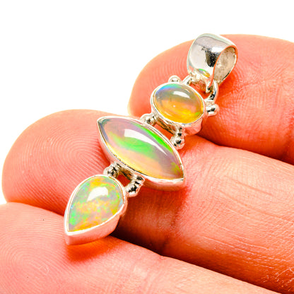 Ethiopian Opal Pendants handcrafted by Ana Silver Co - PD748809
