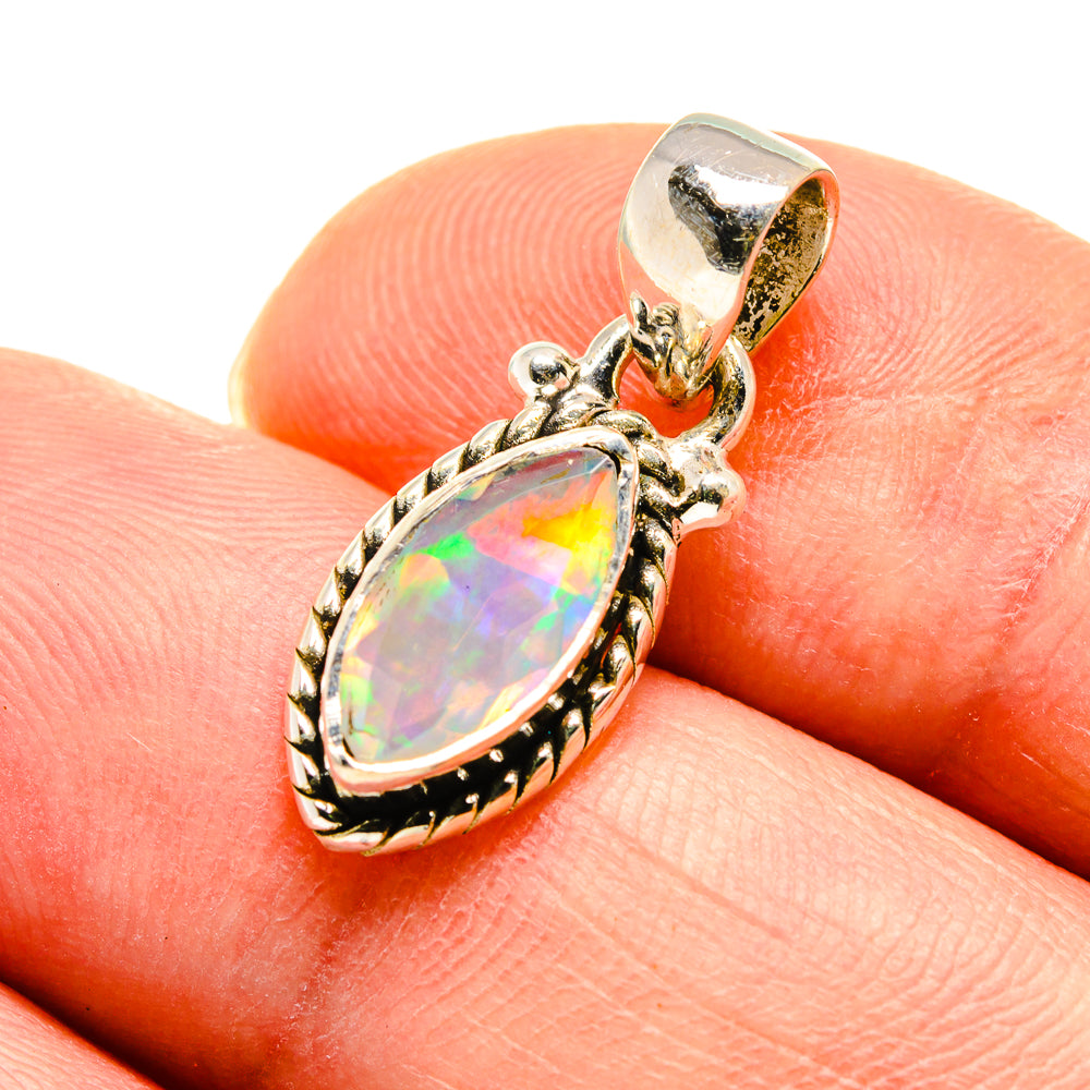 Ethiopian Opal Pendants handcrafted by Ana Silver Co - PD748812