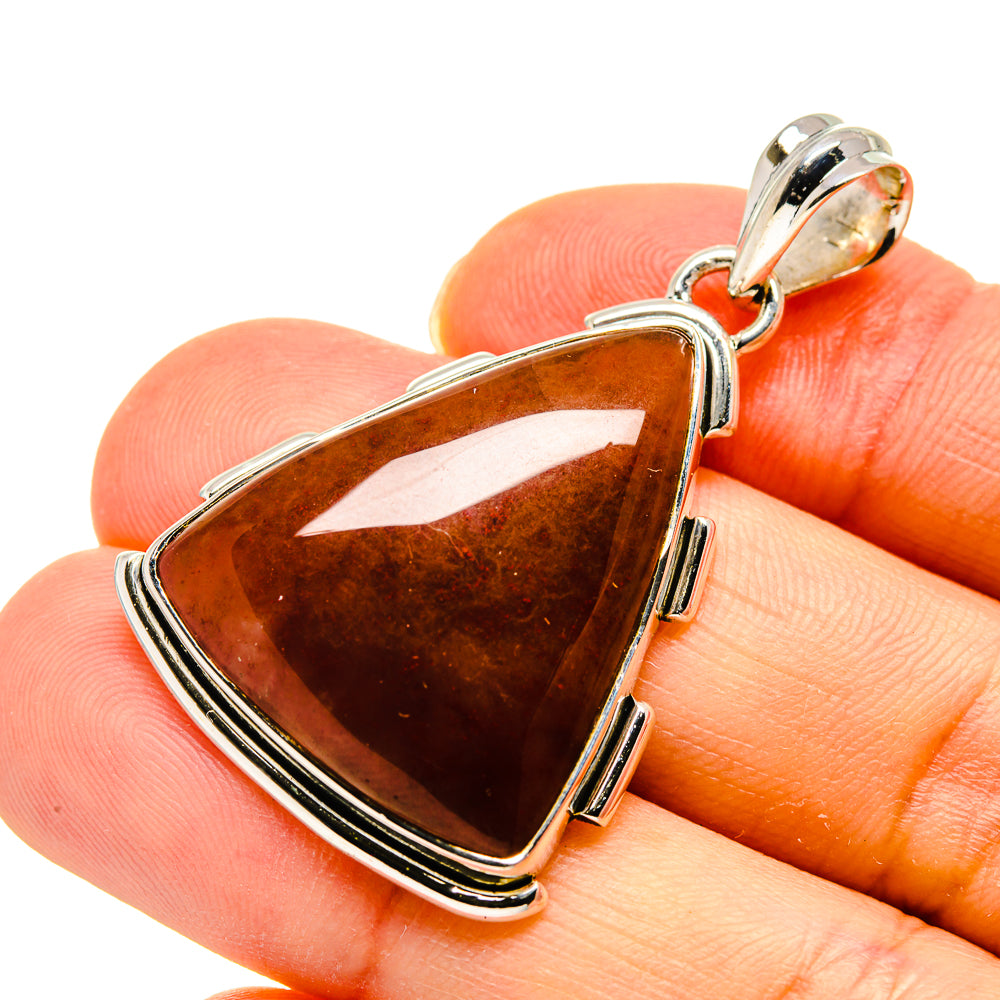 Orange Agate Pendants handcrafted by Ana Silver Co - PD748826