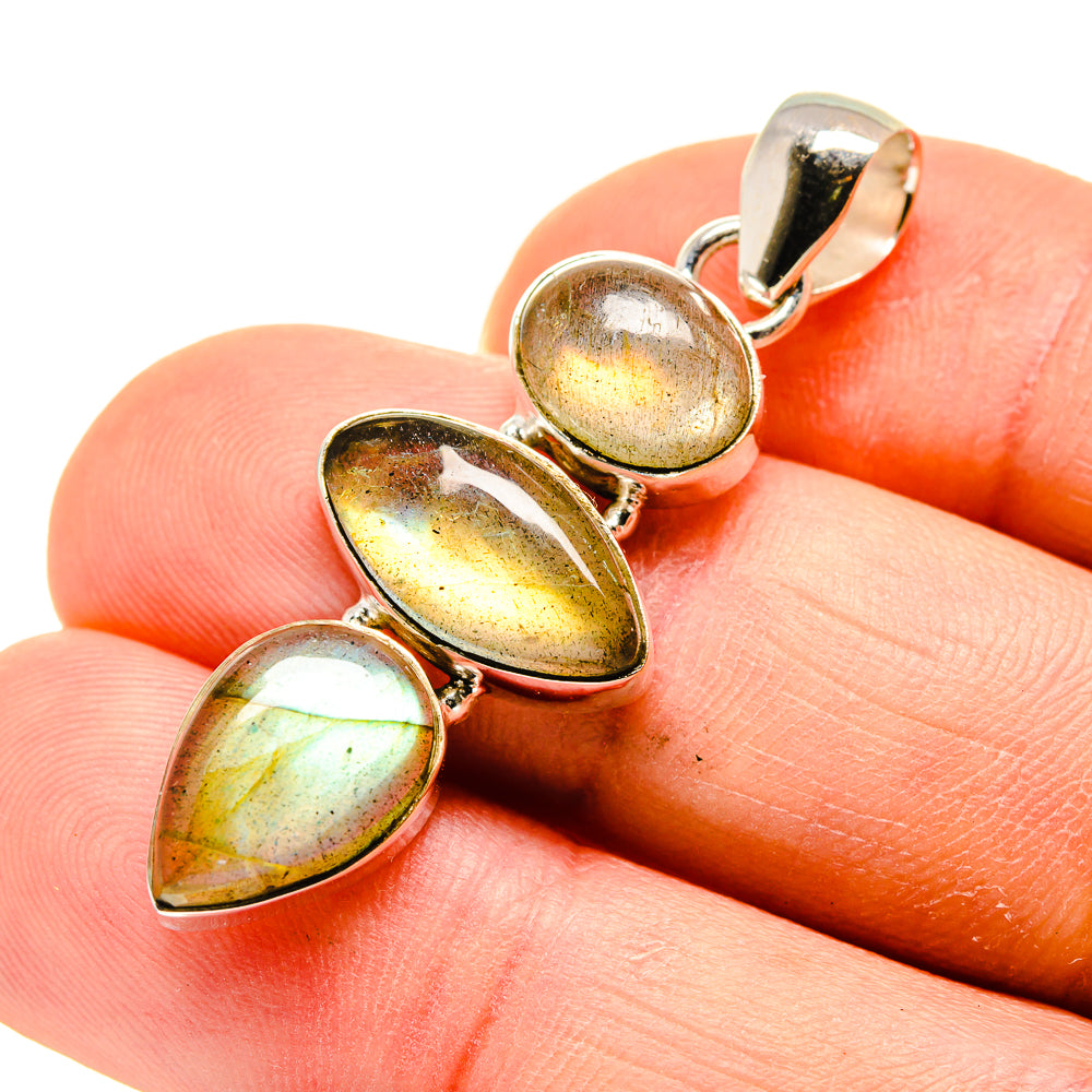 Labradorite Pendants handcrafted by Ana Silver Co - PD748837