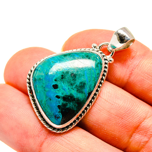 Chrysocolla Pendants handcrafted by Ana Silver Co - PD748976