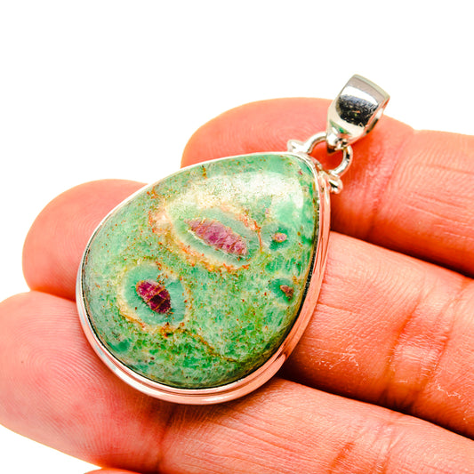 Ruby Fuchsite Pendants handcrafted by Ana Silver Co - PD749048