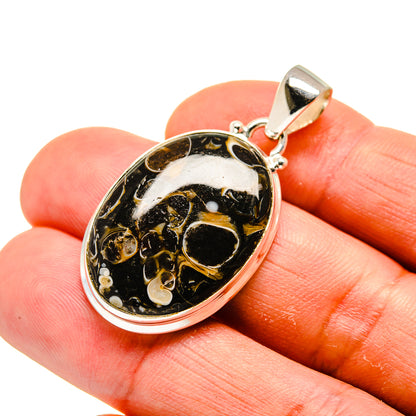 Turritella Agate Pendants handcrafted by Ana Silver Co - PD749065