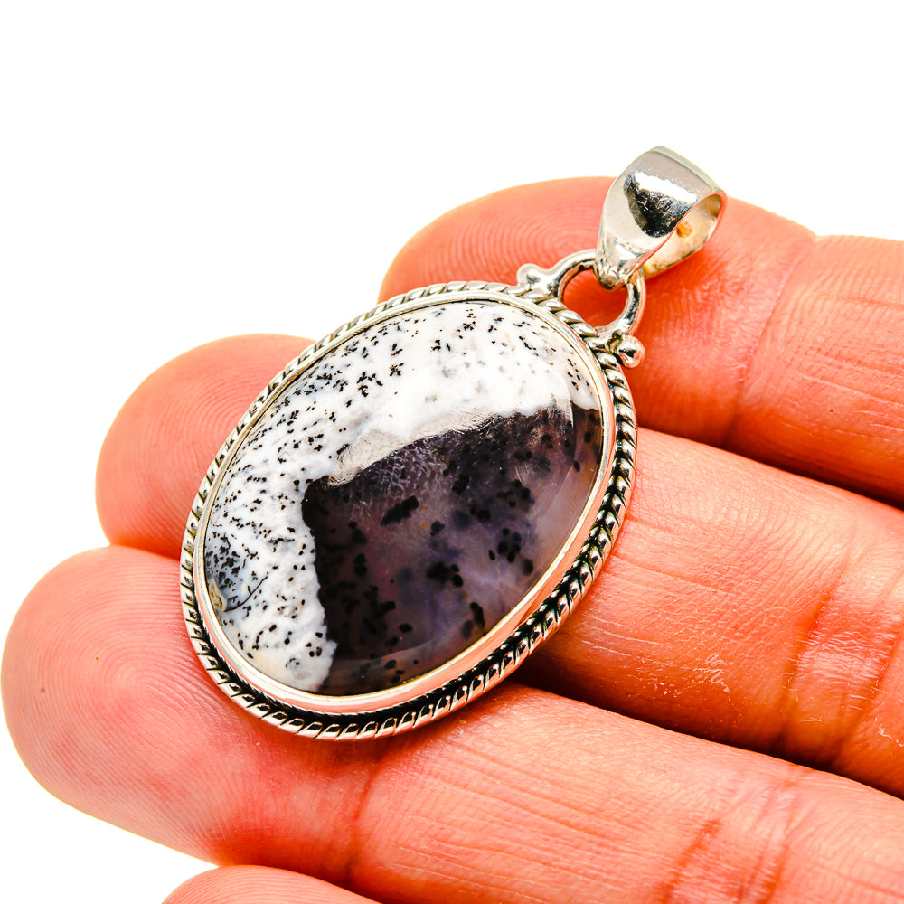 Dendritic Opal Pendants handcrafted by Ana Silver Co - PD749094