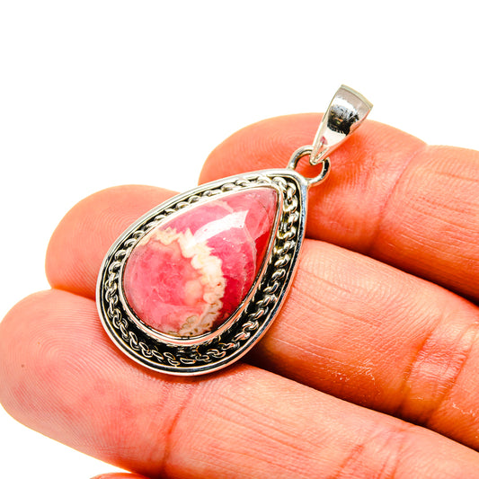 Rhodochrosite Pendants handcrafted by Ana Silver Co - PD749104
