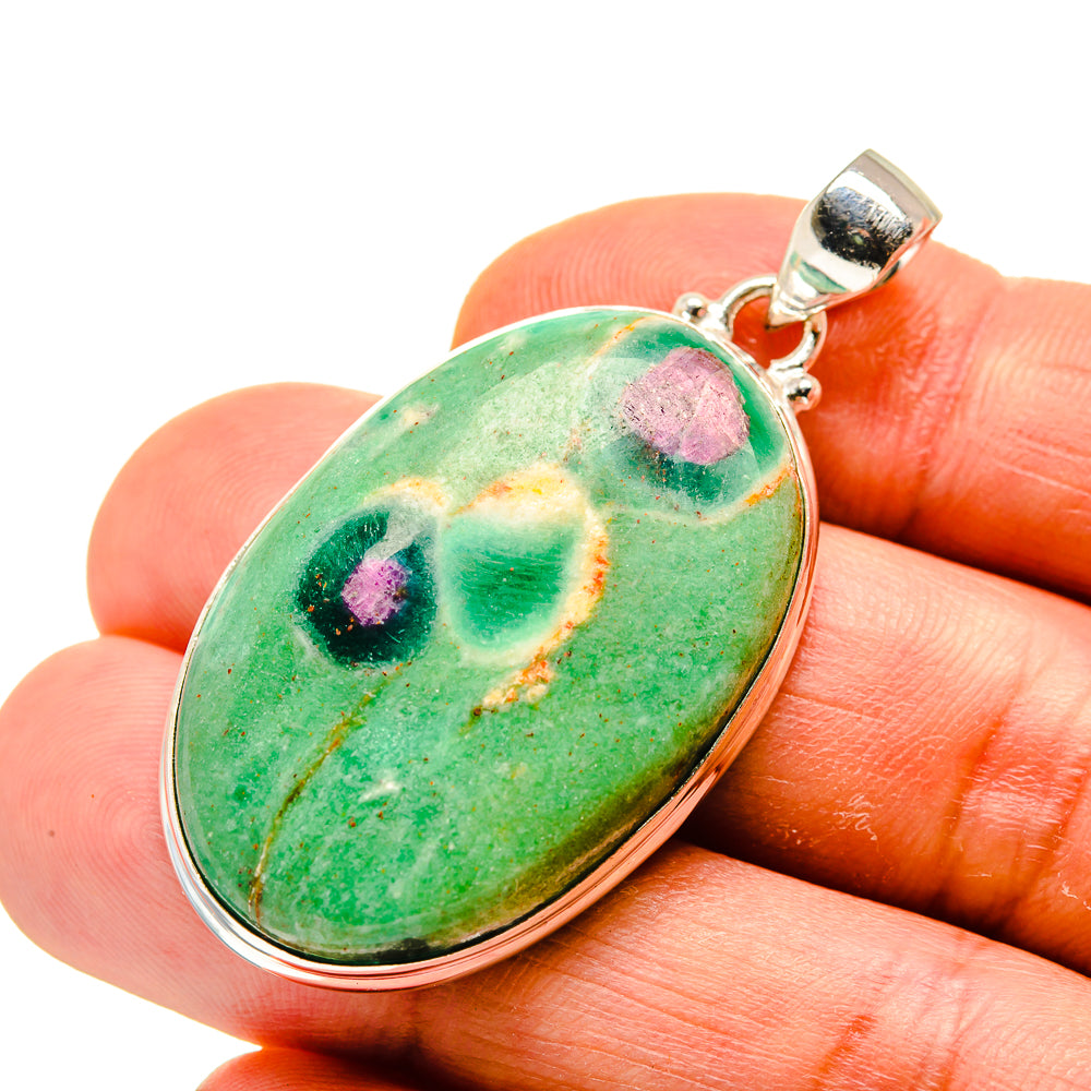 Ruby Fuchsite Pendants handcrafted by Ana Silver Co - PD749119