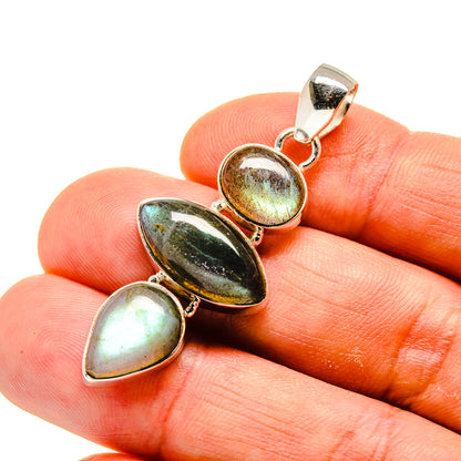 Labradorite Pendants handcrafted by Ana Silver Co - PD749131