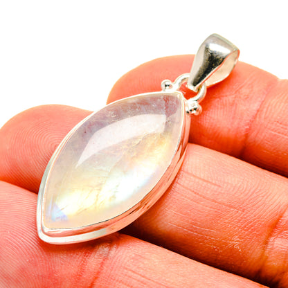 Rainbow Moonstone Pendants handcrafted by Ana Silver Co - PD749157