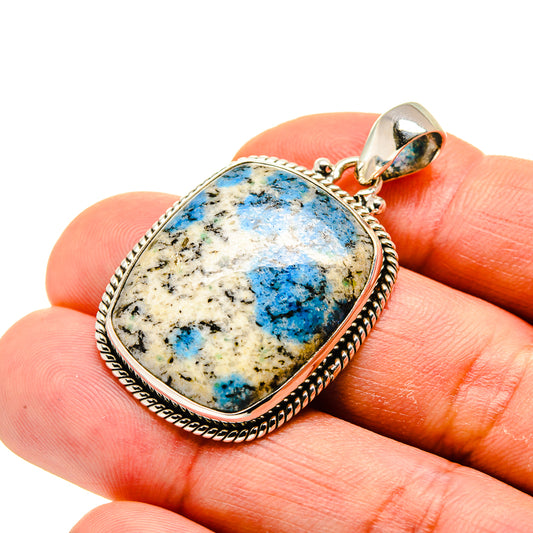 K2 Blue Azurite Pendants handcrafted by Ana Silver Co - PD749161