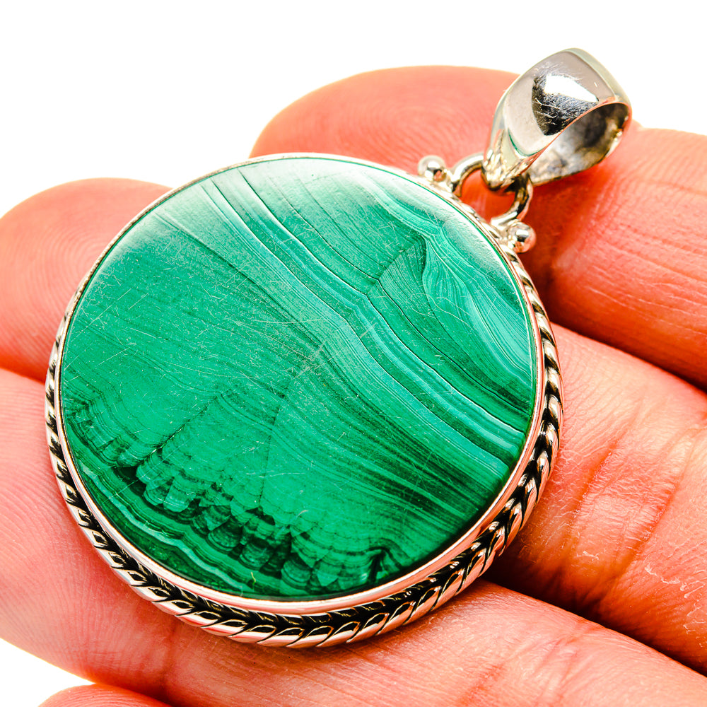 Malachite Pendants handcrafted by Ana Silver Co - PD749185