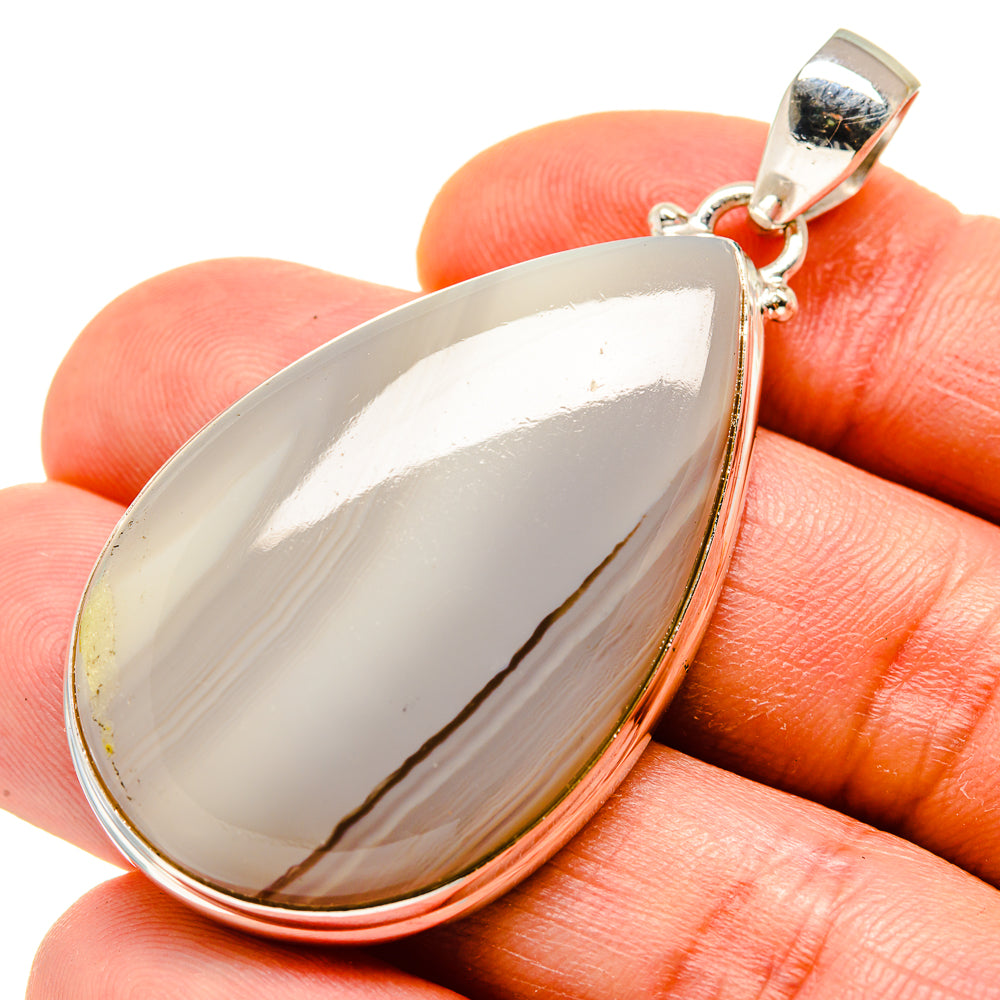 Botswana Agate Pendants handcrafted by Ana Silver Co - PD749205