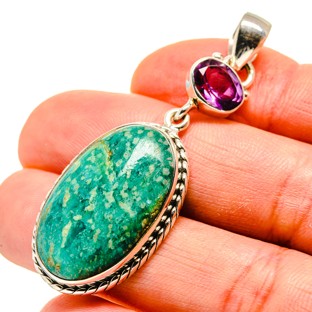 Amazonite Pendants handcrafted by Ana Silver Co - PD749217